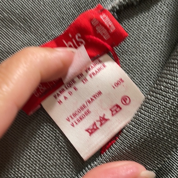 Dorothee Bis Olive Oversized V-Neck Tunic Sweater Top S - Picture 3 of 8